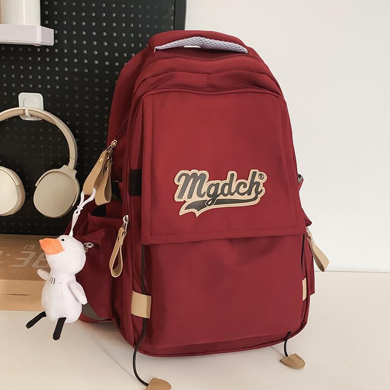 School Bag Elementary School Girl College Student Burgundy Backpack Male High School Student Elementary School Backpack