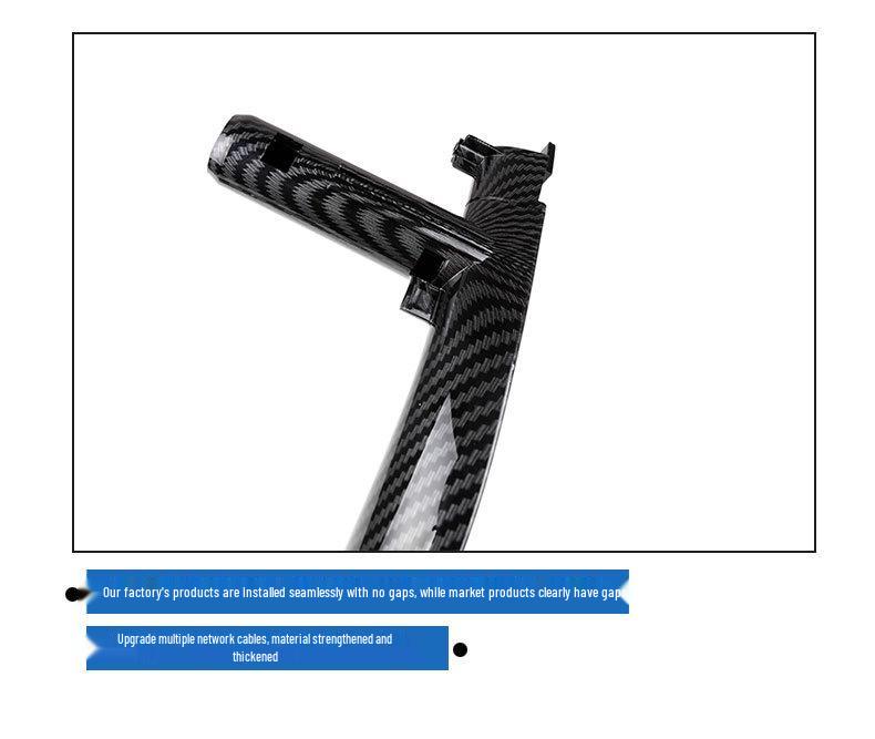 BMW X5/X6 F15/F16 Wewnętrzna klamka drzwi z fakturą włókna węglowego - listwa