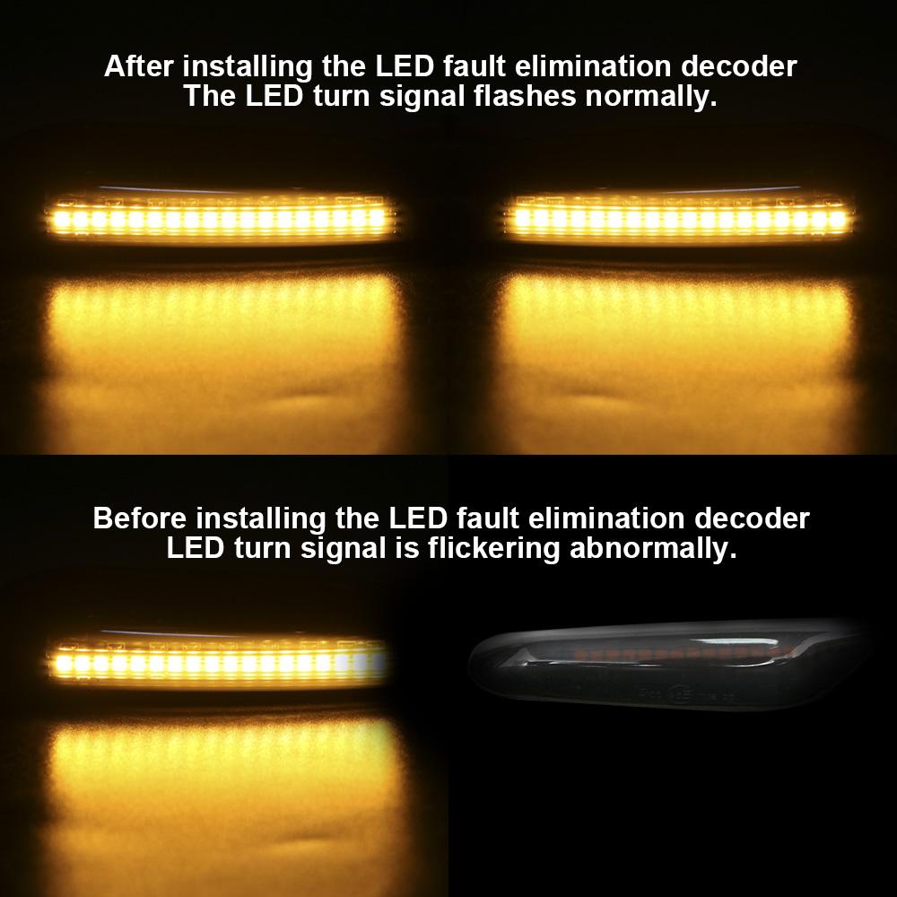 Fault Decoder LED Turn Signal lights Solve Blinker Error Motorcycle Flasher 12V 21W Indicator Load Resistor AMS Cement