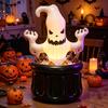 Inflatable Ghost Ice Bucket, Halloween Party Drink Tub, White Ghost Beverage Cooler for Decor, Outdoor Picnic Storage