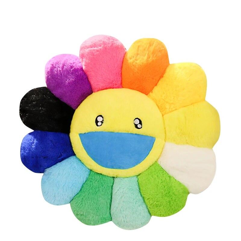 Kawaii Smile Face Floarea Soarelui Floarea Soarelui Jucărie de pluș Jucărie de pluș Papusa Perna Mat Susține Perna Acasă Dormitor Decor Auto Cadou fete