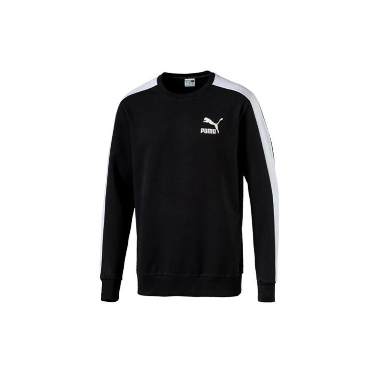 PUMA Bronzing Round Neck Sports Pullover Gold Black Men s 577584-01 L