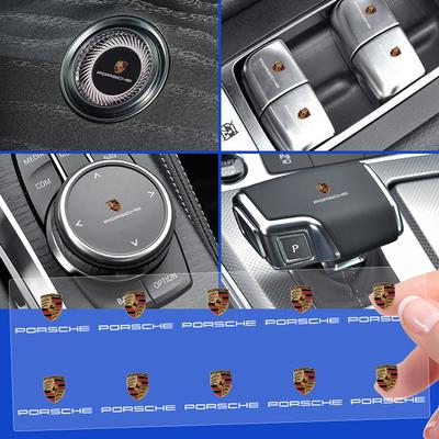 Automobilio vairo durų rankenos automatinio interjero lipdukas emblema Boxster Cayenne Panamera Macan Cayman 911 918 996 917 991