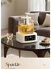 Smart Glass Tea Brewer: Versatile Household & Office Kettle for Brewing and Stewing Flower Teas.