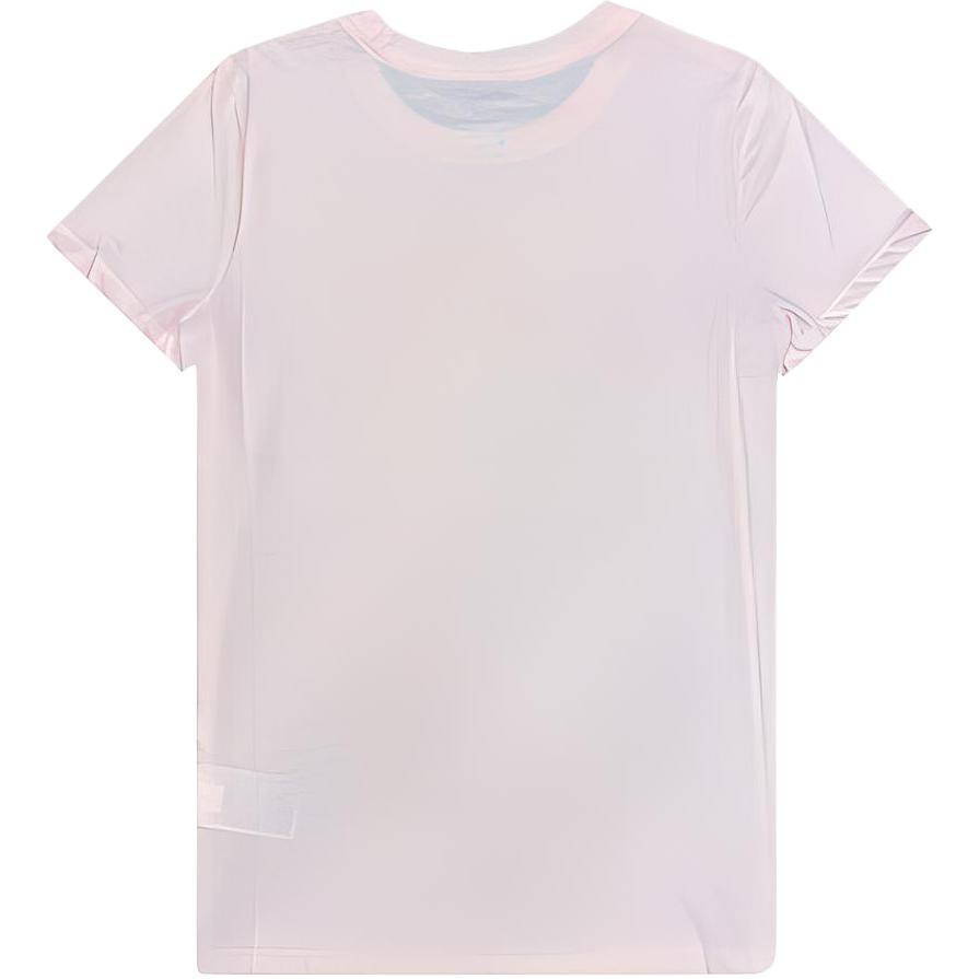 Nike Logo Sports Casual Crew Neck Short Sleeve T-Shirt Women Tops Pink DC0575-630