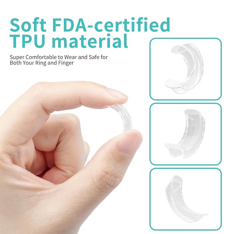 8PCS Ring Guards for Loose Rings Ring Adjuster Fit Any Rings, Invisible Design for Women and Men