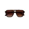 Retro Double-Bridge Sunglasses with Large Ocean Lenses - Fashionable and Simple Design