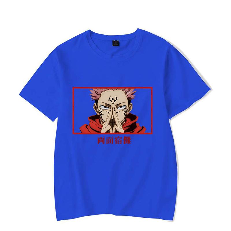 Hot Anime Ryomen Sukuna Print T-shirt Summer Casual Loose T Shirt Women Men Harajuku Shirts