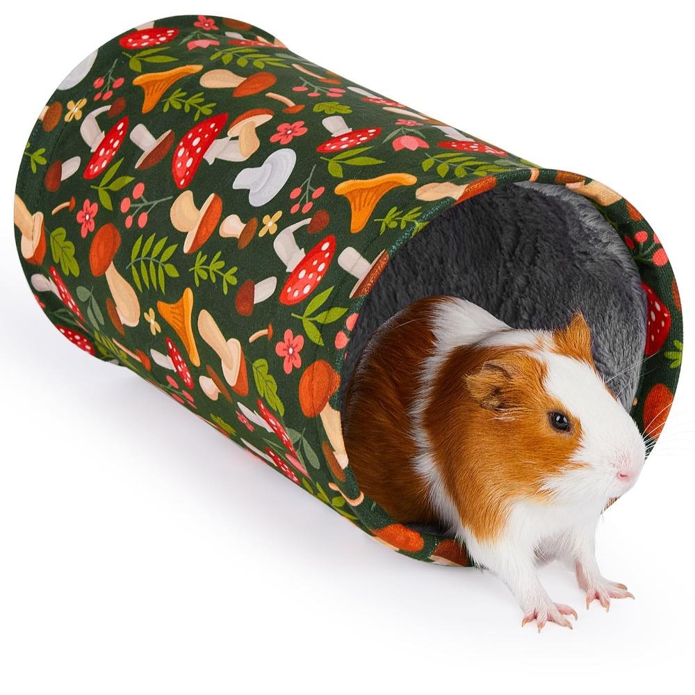 

Summer/Winter Style Hamster Hideout Washable Chinchilla Tunnel Habitat Resting Green-Thickened