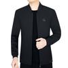 Men's Spring 2026 Stand-up Collar Jacket for Fathers: Trendy Business Casual Fashion