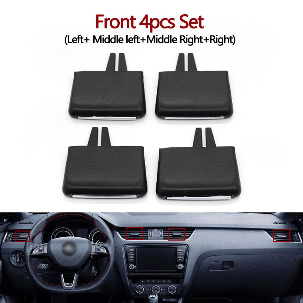 Auto Armaturenbrett Belüftungsgitter AC Lüftungsschlitz Schieberegler Clip Für Skoda Octavia 2015-2021 5E0819701 5E0819702