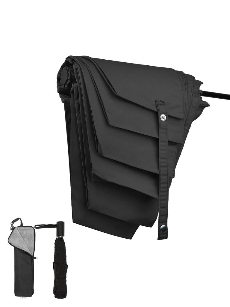 KIZAWA Folding Carbon Automatic Level 5 Water Includes Cover Umbrella, Shape-Resisting, Ultra-Lightweight Fiber, 195g, One-Touch Open/Close,