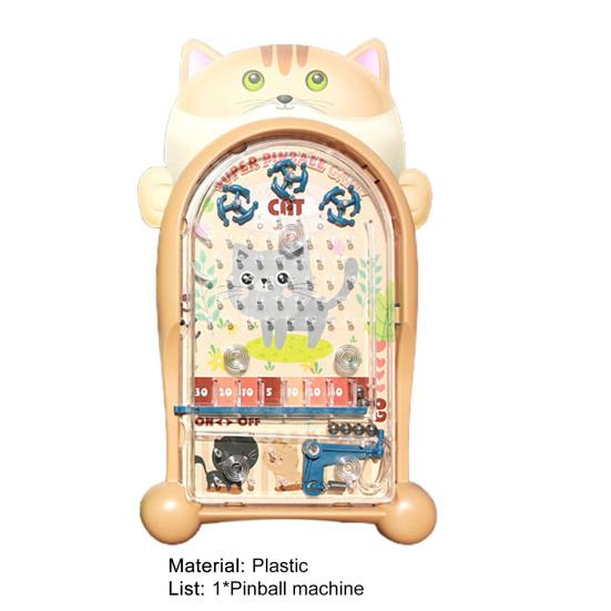 Pinball Game Classic Educational Toy Random Color Cute Animal Frog Shape Pinball Machine for Kids