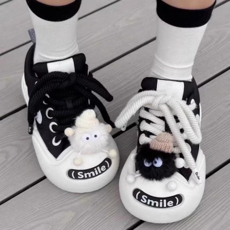 Ugly cute big head women's shoes 2026 new spring and autumn princess shoes junior high school students sports platform explosion casual bread shoes