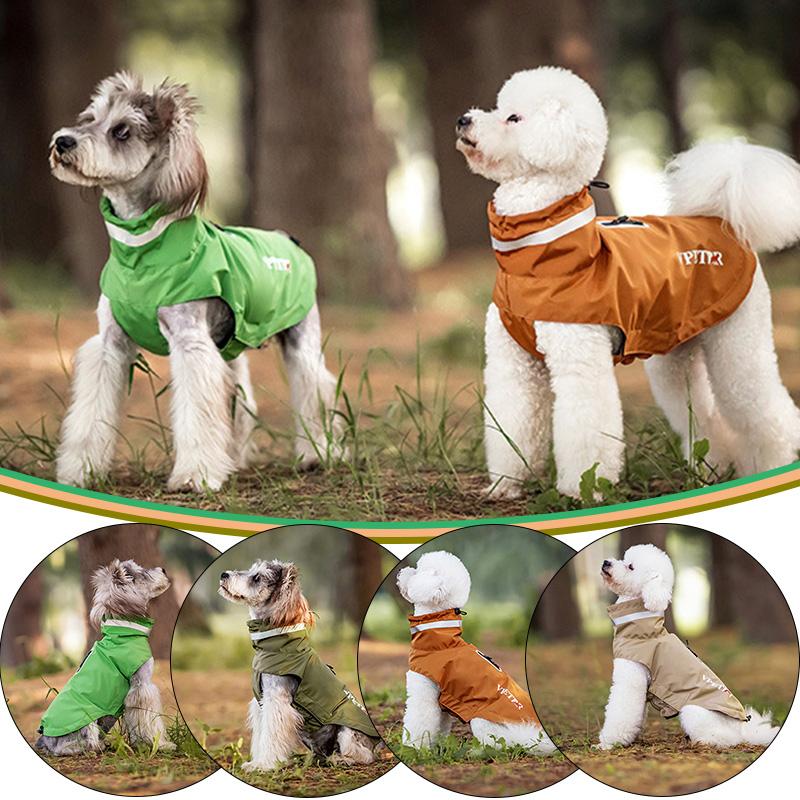 Four Legged Waterproof Raincoat Dog With Hood Rain Split Type Full Pack Raincoat Waterproof Jacket Small And Medium-sized Dog
