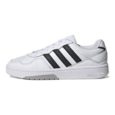 Zapatillas unisex Courtic blancas y negras en blanco nube y negro GX6318