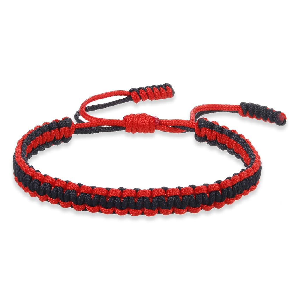 Multicolor Handmade Woven Nylon Rope Bracelet Mixed Color Knitted Chain Bangles For Men Women Adjustable Friendship Yoga Jewelry