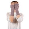 Hollow Out Leaves Knitted Gloves PP