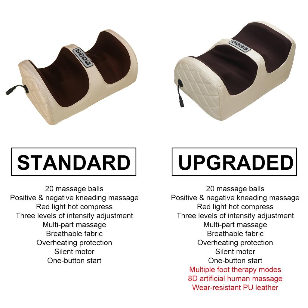 110v-240v Electric Shiatsu Foot Massager Roller Foot Massage Heating Therapy Foot Massage Machine for Relief Leg Fatigue Women/Men Gift
