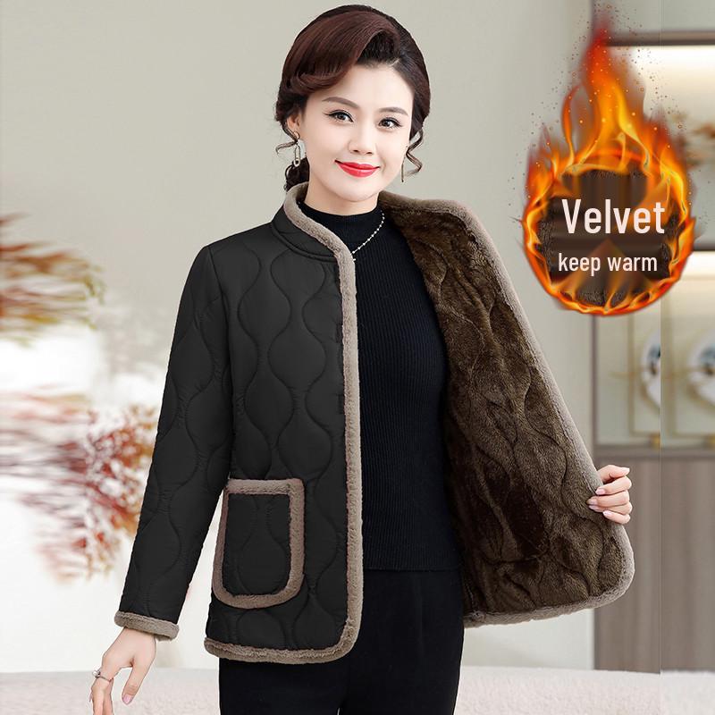 2025 Women's Winter Cotton Jacket: Stylish & Lightweight Outerwear for Middle-Aged and Elderly Mothers