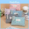 Yz-39 Canvas Cosmetic Bag Waterproof Portable Zipper Toiletry Pouch Multifunctional Student Pencil Case