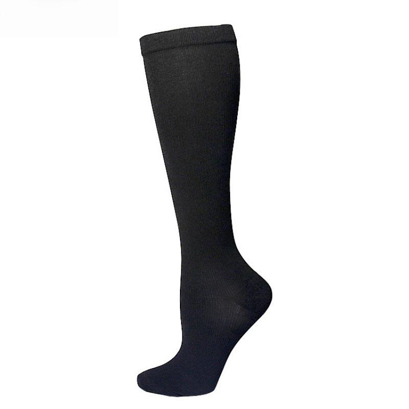 Solid Color Low-Pressure Compression Socks for Sports & Nurses