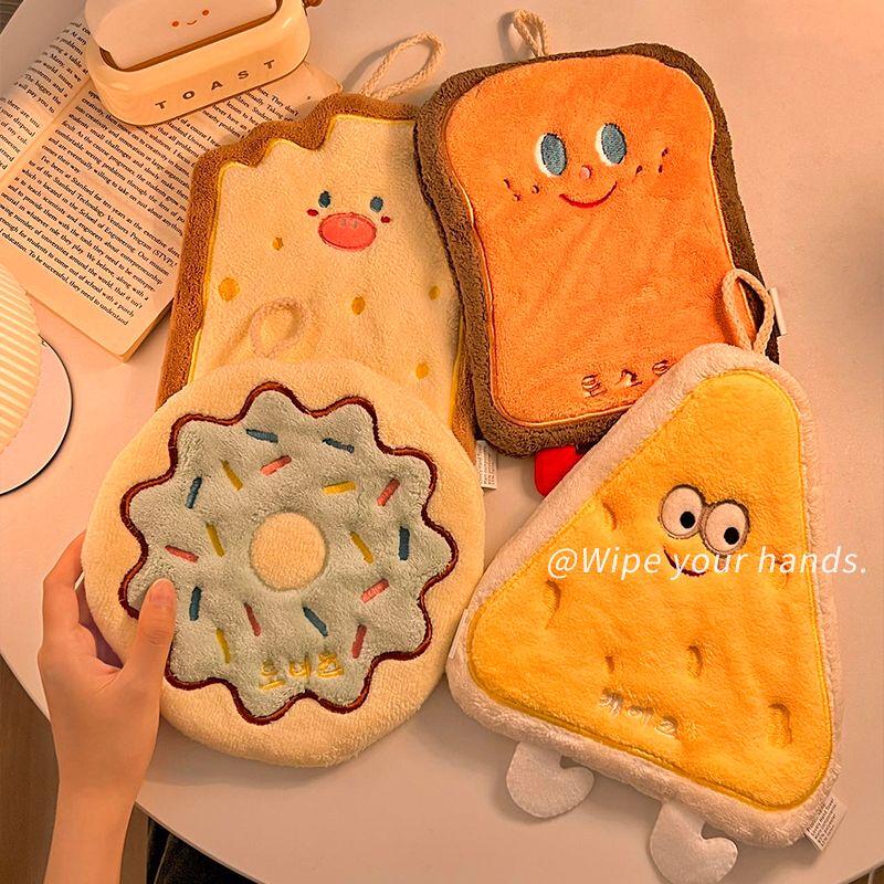 Cartoon Toast Hanging Absorbent Wipe