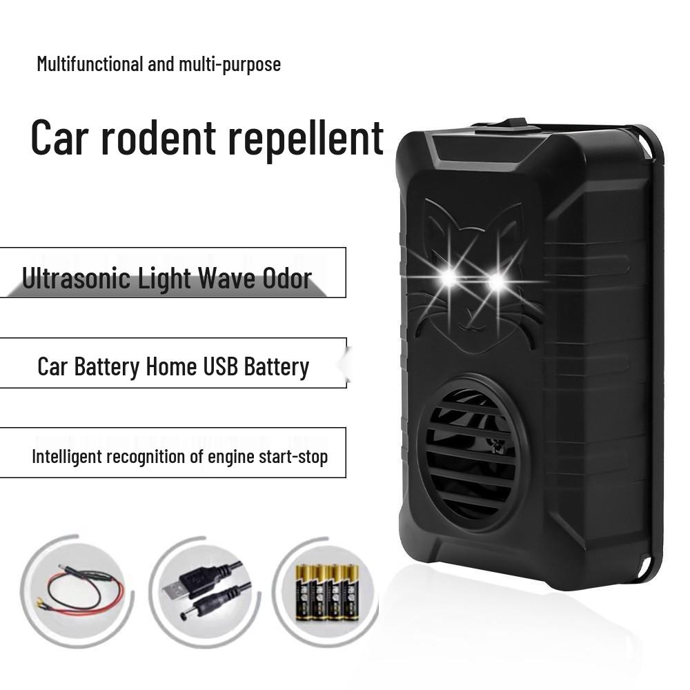 Solar-Powered LED Ultrasonic Animal Repeller with Infrared Induction