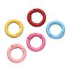 Yogodlns 10Pcs/Lot 16 Colors Metal O Ring Clasp Openable Round Carabiner Keychain Clips Hook Dog Chain DIY Jewelry Buckle Connector Bags Accessories