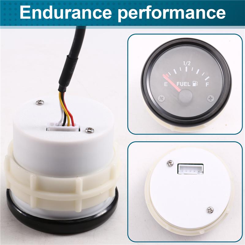 Fuel Gauge Kit Fuel Level Gauge Meter Automotive Fuel Gauges For Ships Car Truck Vehicle Automotive