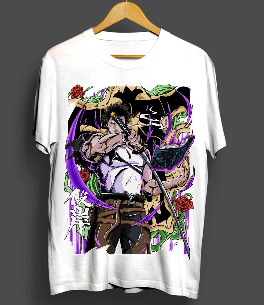 Yami Sukehiro Tshirt Black Clover Asta Yuno GirlAnime Gift Tshirt White S