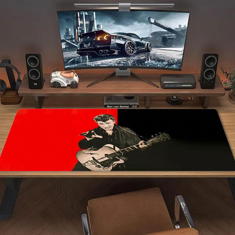 Bon Jovi Rock Legend Large Size Mouse Pad Large Gaming Table Cushion Nonslip Laptop Tablet Big Mousepad Xxl Mat Mini Pc Playmat With Lock Edge