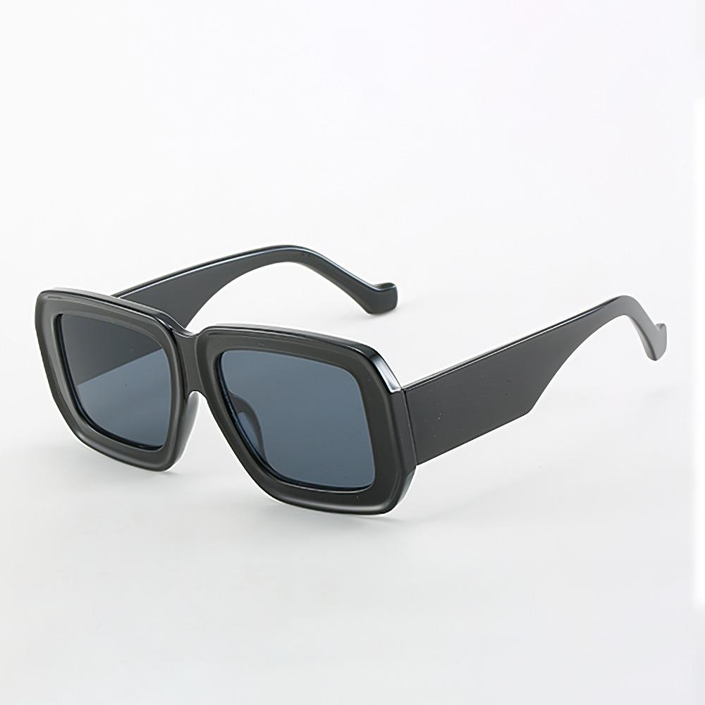 

New In Fashion Sunglasses For Women Simple Modern Black Square Glasses With Dark Lenses Long Legs Design Glasses Women