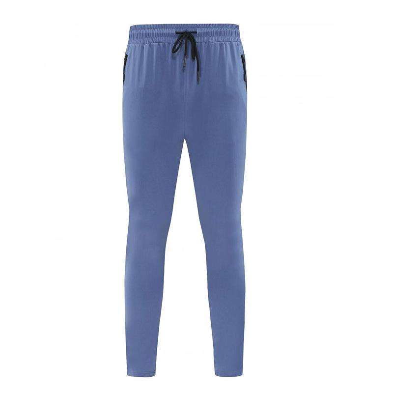 2024 Quick-Dry Men's Solid Color Athletic Pants with Drawstring & Zipper