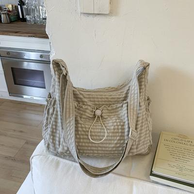 Borsa a tracolla singola casual da donna, stile retrò, borsa a forma di raviolo, design di nicchia, borsa a tracolla alla moda