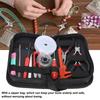 22 Pcs Black Jewelry Making Tool Kit Zippered Oxford Bag Pearls Making Kit  Beading