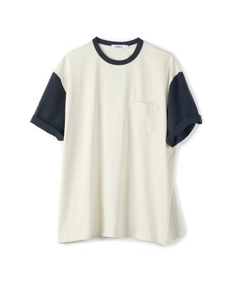 PARTIMENTO Color Block Tee Ivory