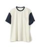PARTIMENTO Color Block Tee Ivory