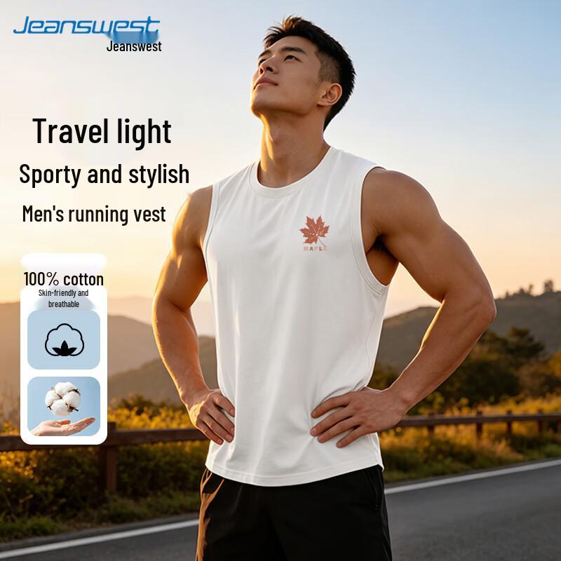 Jeanswest Men s Loose Fit Cotton Sleeveless T-Shirt XL