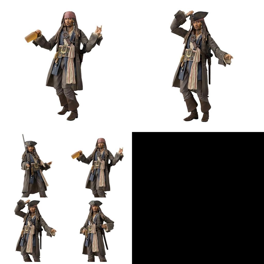 Pirates Of The Caribbean 5 Captain Jack Shf Action Figure Collectible And Detailed