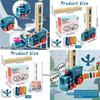Multicolored Domino Train Set With Sound For Kids Educational Building Toys