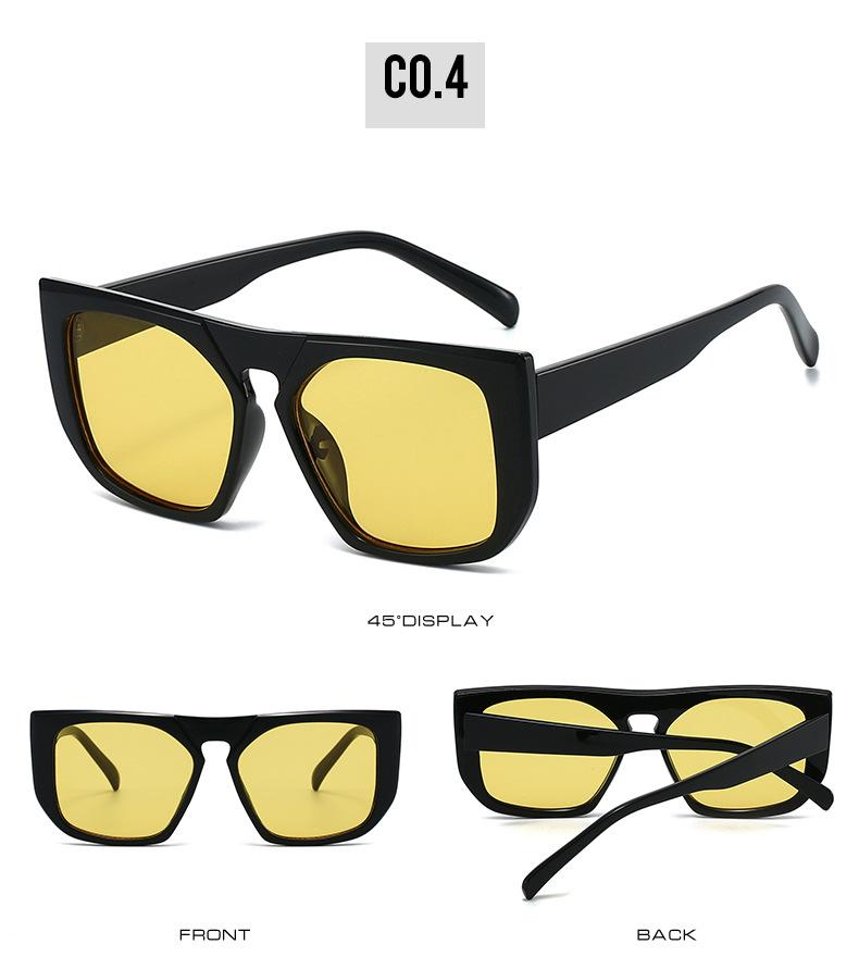 New Oversized Square Frame Women Sunglasses Fashion Brand Designer Trendy Men Sunglass Outdoor Driving Travel Eyeglasses Uv400