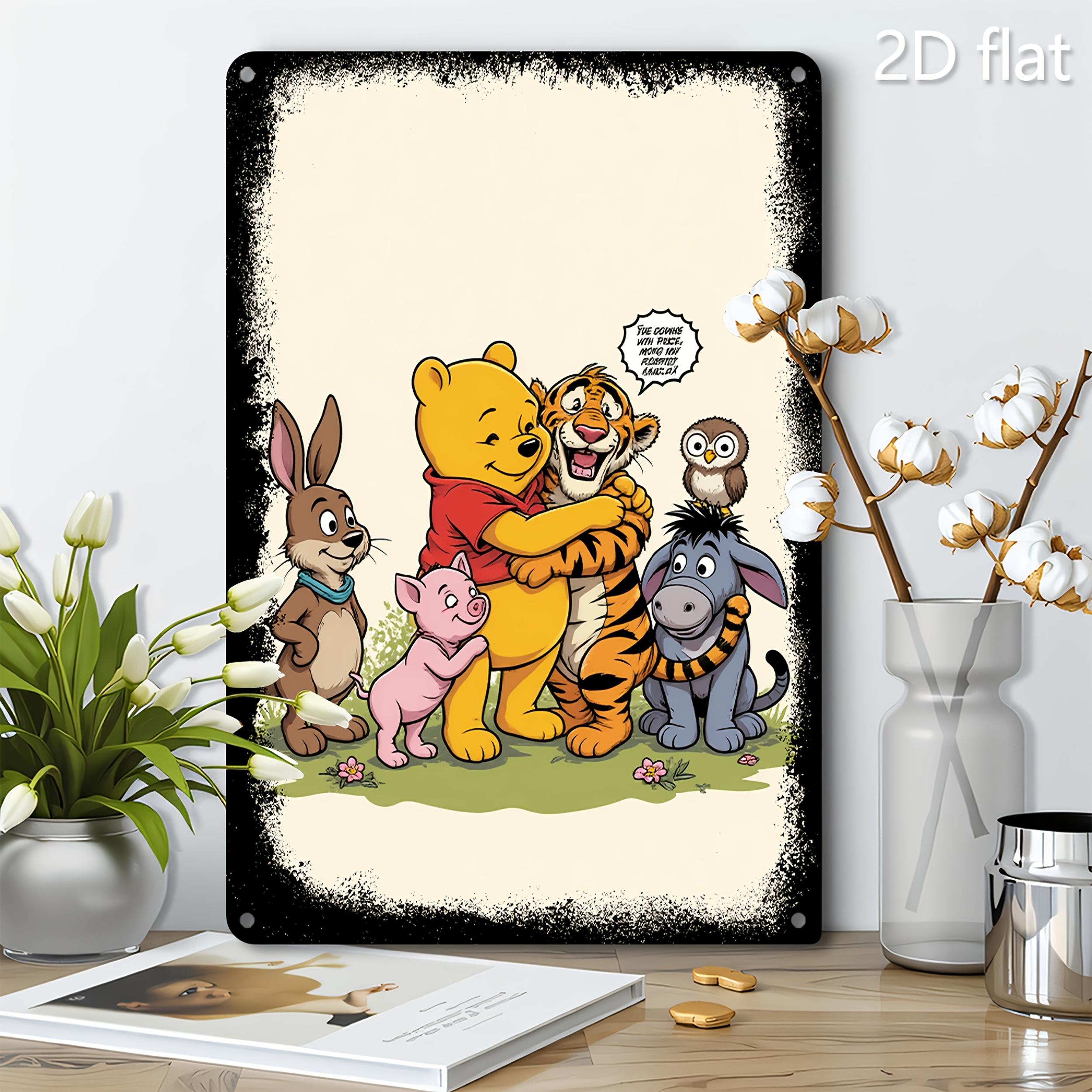 

Miniso Disney Winnie the Pooh Tigger Tin Sign Decor Wall Decor Art Wall Mural Room Decoration Decor Metal Sign Plate Bar Posters 20x30cm（7.8x11.8inch）