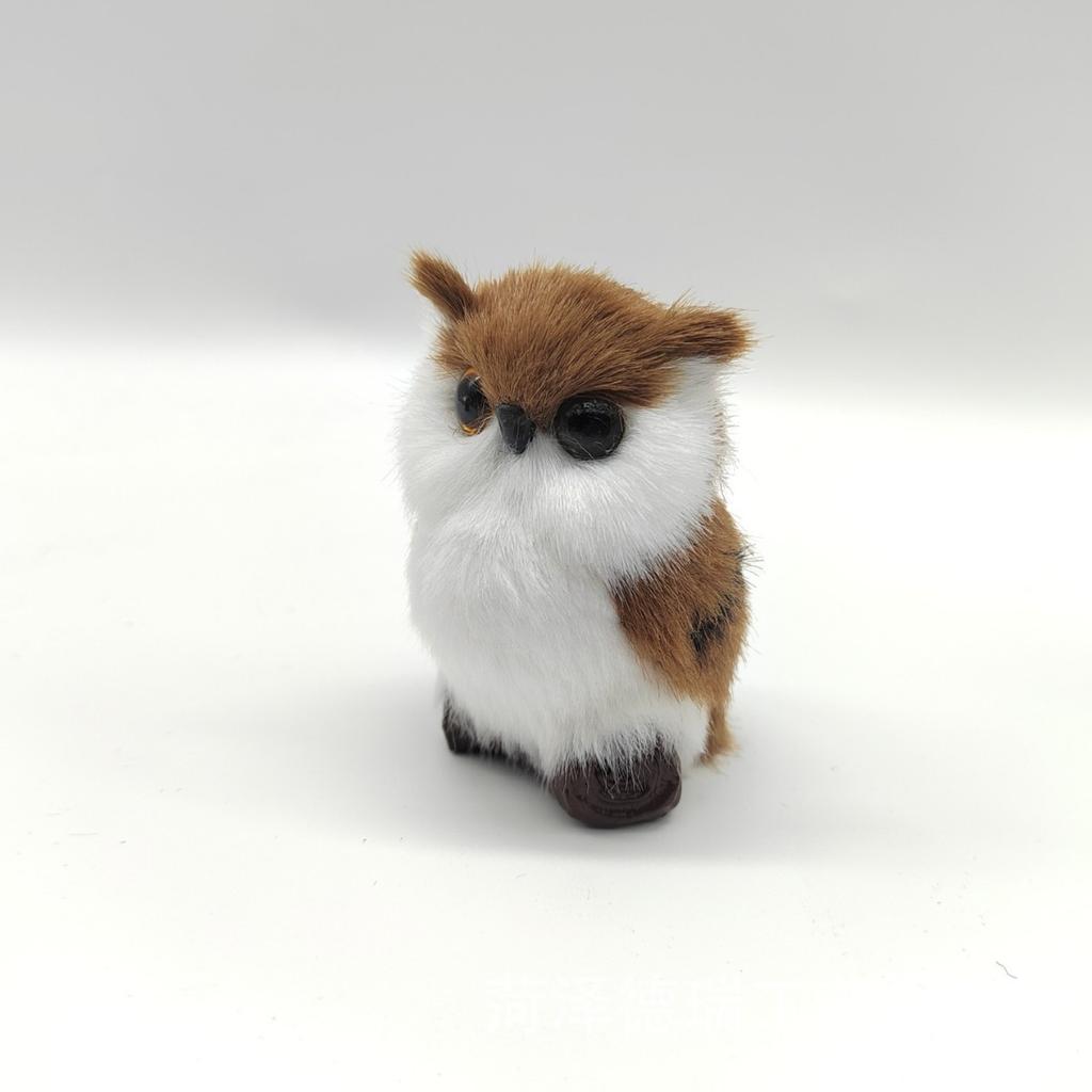 Realistic Plush Owl Stuffed Animal Soft Toy with Detailed Feathers and Lifesize Design for Home Office Decoration or Gift