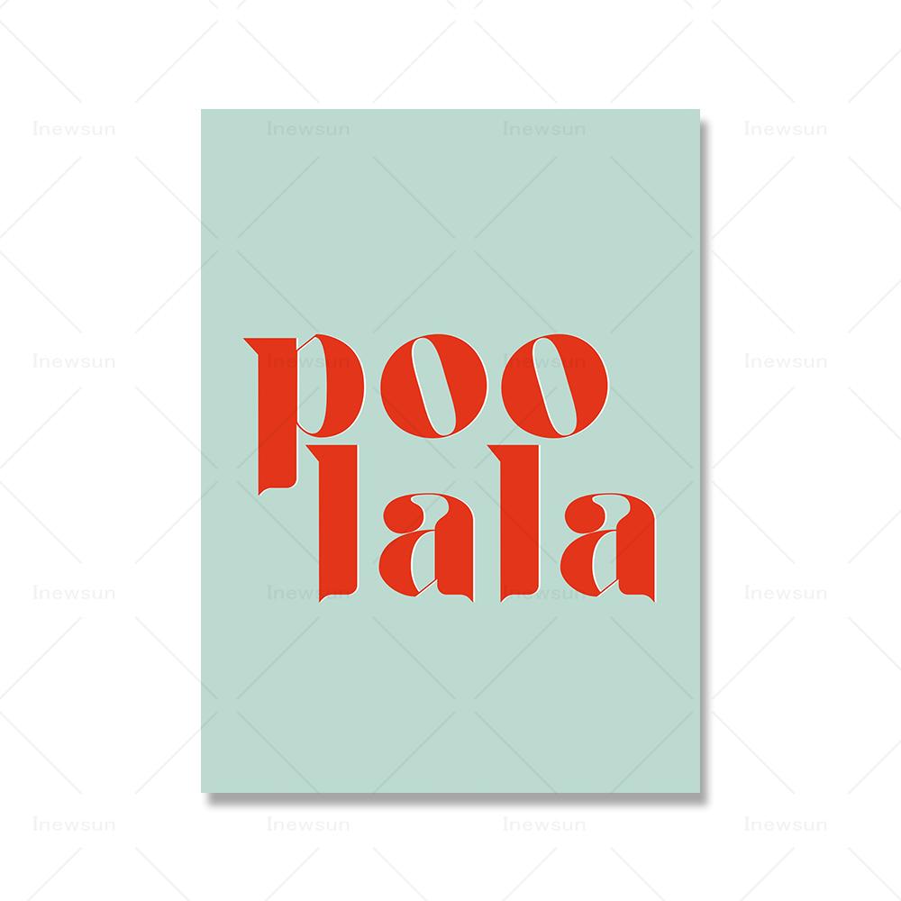 Badezimmer-Wanddekoration, lustige Badezimmer-Schilder, Drucke, bunte Zitate, Leinwandmalerei, nordische Toiletten-Wandkunst, Bilder, Wohnkultur