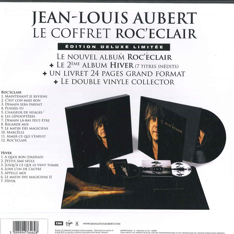 

LP Record JEAN-LOUIS AUBERT - Roc clair 509999476462 EMI, Virgin 2010 Europe Pop