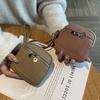 High-End Minimalist Leather Women's Coin Purse & Card Holder with Double Zipper