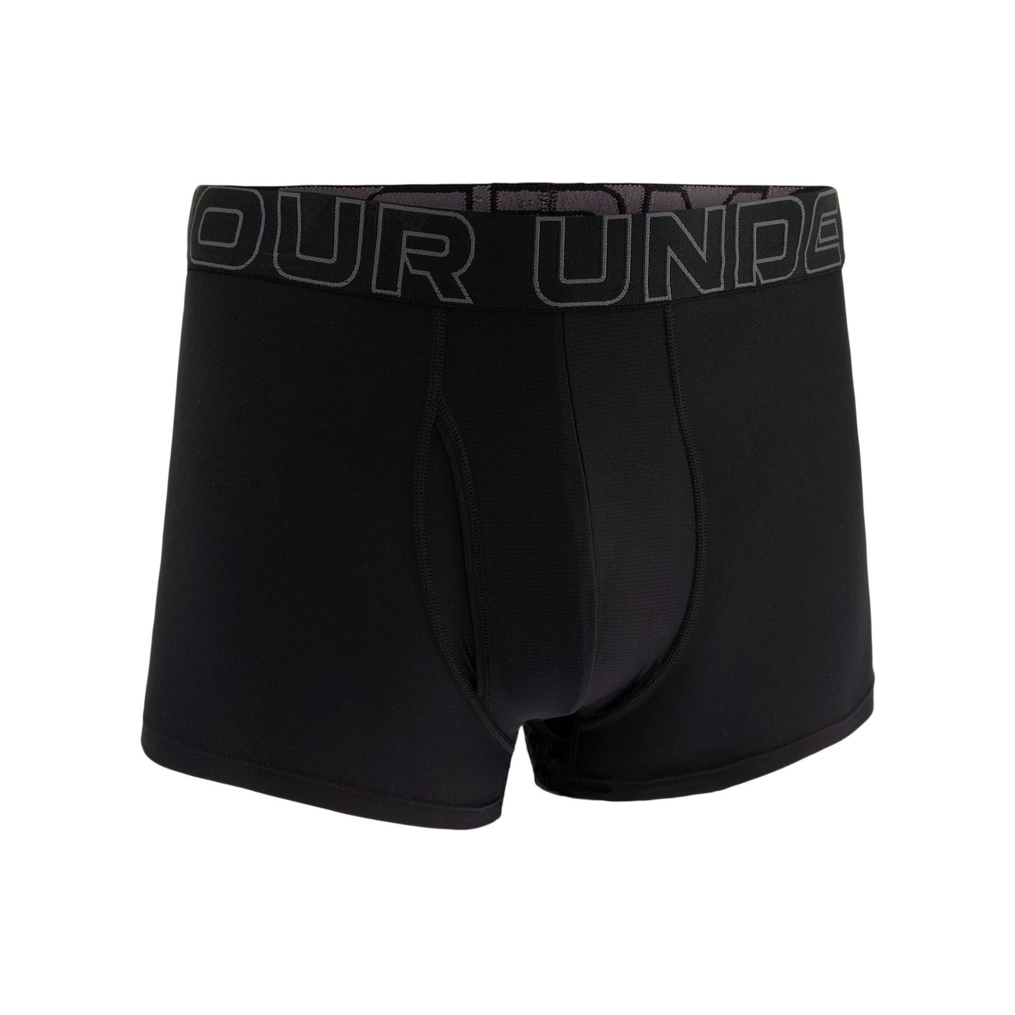 

Under Armour Logo Print Casual Boxer Briefs Men Underwear Black 1387413-001 XL