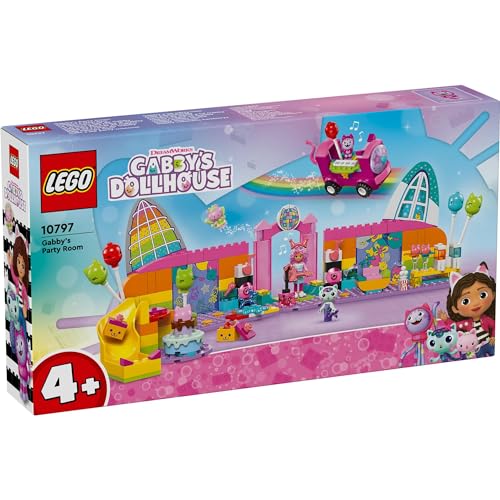 LEGO Gabby's Dollhouse Gabby's Party Room Toy Birthday Present Block Educational Boys Girls Children 4 Years Old 5 Years Old 6 Years Old Pretend Play