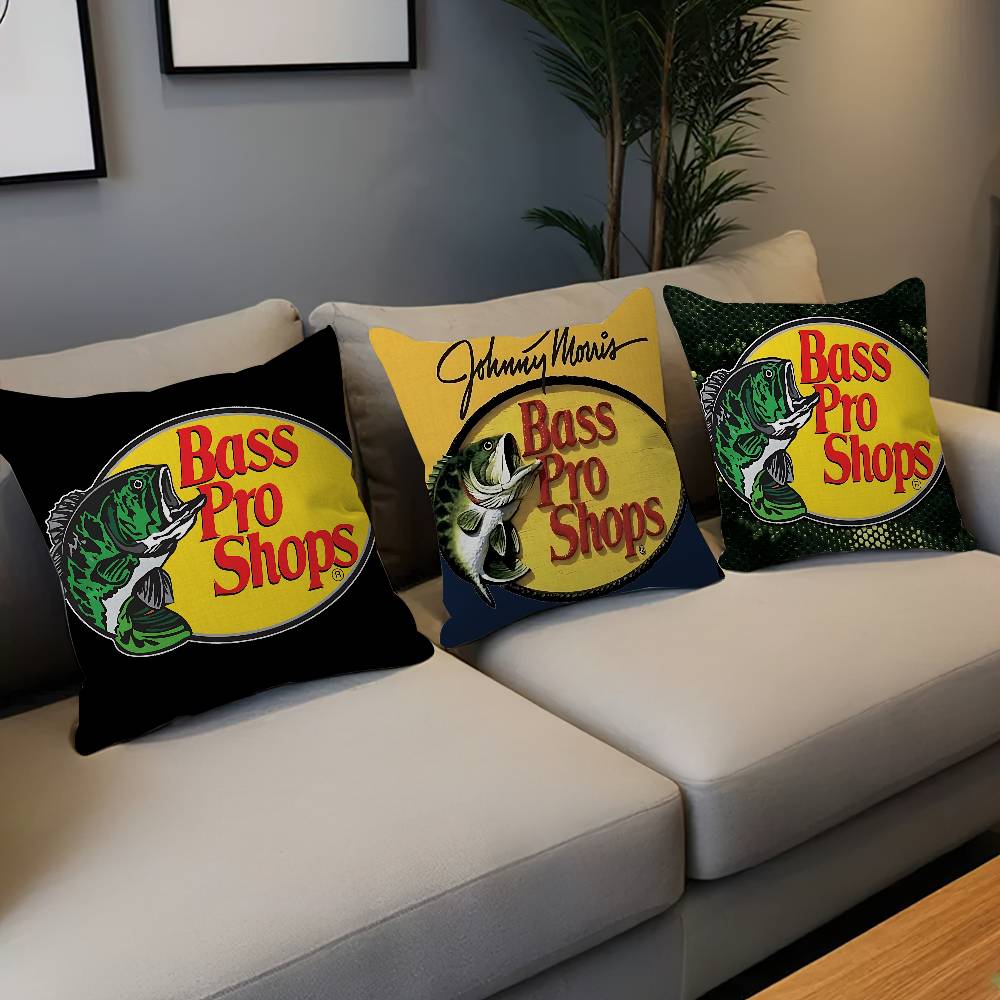 Fishing Brand Bass-Pro-Shops Pillow Cover Sofa Cushion Cover Home Room Decoration Children Gift
